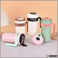 Cốc Nước BENJMOORE, Cốc Cà Phê Hiển Thị Nhiệt Độ Thông Minh, Đơn Giản Với Tay Cầm Dây Di Động Bằng Thép Không Gỉ Uống Trực Tiếp Cốc Cách Nhiệt Văn Phòng