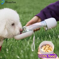 Cốc nước đi bộ cho mèo HOUCHU có hộp đựng thức ăn Du lịch ăn nhanh