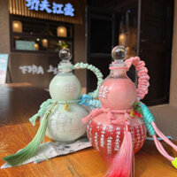 Cốc nước hồ lô, hồ lô đựng nước dung tích 500ml (hàng có sẵn), Chai bầu thủy tinh cốc trà sữa