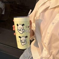 Cốc Nước JURHOMIE, Bình Nước Giữ Nhiệt Pochacco Gấu Pooh Dễ Thương, Có Nắp Di Động Sanrio Sippy Cup