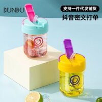 Cốc nước mini mùa hè cho trẻ em, cốc có ống hút di động, cốc thủy tinh quảng cáo tùy chỉnh, cốc quà tặng sự kiện