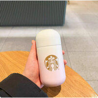 Cốc Nước Starbucks Bình Giữ Nhiệt Màu Hồng Hoa Anh Đào Bình Nước Bằng Thép Không Gỉ Mini Viên Cốc Nước