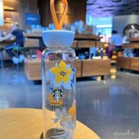 Cốc nước Starbucks cốc nước Instagram cốc thủy tinh ống hút cốc trà học sinh chịu nhiệt dễ thương giá trị cao