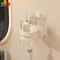 Cốc nước súc miệng phòng tắm MIQUEL, Bộ giá lưu trữ bàn chải đánh răng treo tường không cần khoan, Cốc giặt tiết kiệm không gian Bộ giữ cốc đánh răng đa chức năng Máy cạo râu