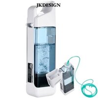 Cốc nước tạo hydro JKDESIGN, Máy tạo nước kiềm hydro Máy tạo nước điện phân Bình lọc ion, Máy tạo ion nước PH cân bằng 300ml Bình hydro di động