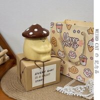 Cốc Ôm Nấm Dễ Thương, Cốc Sứ Có Nắp, Quà Sinh Nhật Cho Bạn Gái, Quà Tặng Ngày Lễ Tình Nhân