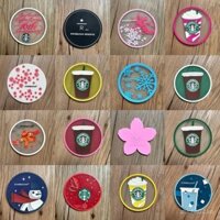 Cốc ống hút cổ điển Starbucks Frappuccino Sakura Coaster phong cách Instagram đơn giản dễ thương nhiều tùy chọn
