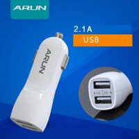 Cốc oto ARUN C201 ( 2 cổng USB, sạc nhanh 2A)