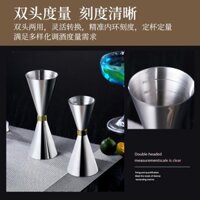 Cốc ounce hai đầu bằng thép không gỉ 304 phong cách Nhật Bản với công cụ đo lường cho pha chế cocktail bar