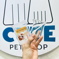 Cốc pha sữa đo lường thủy tinh, Cốc thủy tinh chịu nhiệt chia vạch cho chó mèo 50ml