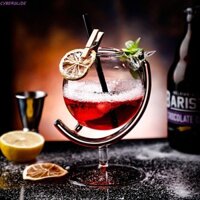 Cốc Rượu CYBERGLIDE, Cốc Cocktail Sáng Tạo Cá Tính, Trang Trí Bầu Không Khí Trong Suốt Thủy Tinh Ống Hút Cốc Nước
