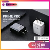 Cốc sạc 1 cổng USB 1A Remax RP-U112 - BH12 Tháng Giá rẻ nhất shopee 2020