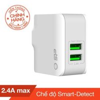 Cốc sạc 2 cổng USB thông minh (DC 5V 2.4A 12W max) Silicon Power - Hãng phân phối chính thức