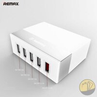 Cốc sạc 5 cổng đa năng USB REMAX U1 hỗ trợ sạc nhanh