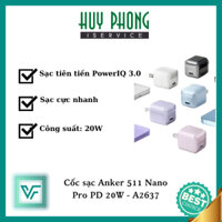 Cốc sạc Anker 511 Nano Pro PD 20W - A2637