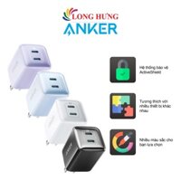 Cốc sạc Anker 521 Nano Pro 40W 2Type-C PiQ 3.0 PD A2038 - Hàng chính hãng