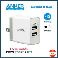 Cốc Sạc Anker PowerPort 2 Lite 12W Chính Hãng Có Power IQ