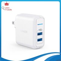 Cốc Sạc ANKER PowerPort Elite 2, 24w - Củ sạc anker A2023 - Hàng Chính Hãng - Bảo hành 18 tháng [Queen Mobile]