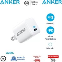 Cốc Sạc ANKER PowerPort III Nano PIQ 3.0 18W (PD & QC 3.0) - Củ sạc Nhanh Anker PD A2616  - Hàng chính hãng HaiBunStore