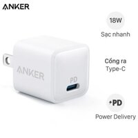 Cốc sạc, Củ Sạc Anker PowerPort PD 18w A2019 Adapter Sạc Anker PD 18W A2019 - Hàng Chính Hãng