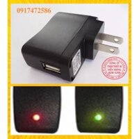 Cóc sạc đen đổi đèn khi sạc đầy pin - Cục sạc điện thoại, nguồn sạc đài 5V, dùng sạc cho máy nghe nhạc, máy nghe kinh