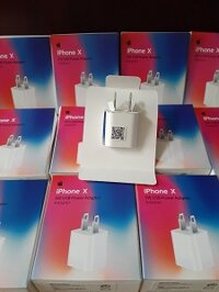 CÓC SẠC IPHONE X - HỘP MÀU- ZIN