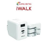 Cốc sạc iWalk Leopard 2.1A 1USB 1PD 28.5W ADL008P - Hàng chính hãng