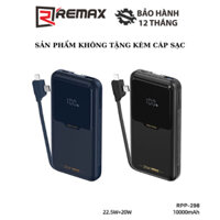 Cốc sạc kiêm Pin Dự Phòng đa năng Remax RPP-298 10000mAh QC3.0 PD max 22.5W kèm cáp sạc đa năng