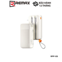Cốc sạc kiêm pin sạc dự phòng REMAX RPP-E5 10000mAh / RPP-E6 20000mAh Kèm Cáp C+L Sạc Nhanh QC3.0+PD 22.5W + Đầu Chuyển
