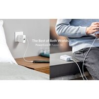 Cốc sạc kiêm sạc pin dự phòng Anker PowerCore Fusion 5000 PD, 18W USB-C Portable Charger 2-in-1 Hãng