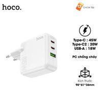 Cốc sạc nhanh 65W 2C1A Hoco C115A