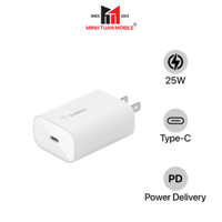 Cốc sạc nhanh Belkin 25W Type-C PD Wall Charger - Hàng Chính Hãng