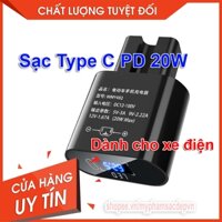 Cốc Sạc Nhanh Điện Thoại Chuẩn Type C PD20W - Sạc Cho Xe Máy và Xe Đạp Điện VinFast Ludo Feliz FelizS 20W