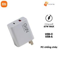 Cốc sạc nhanh GaN 67W 1A1C Xiaomi MDY-14-EU Kèm cáp type-C