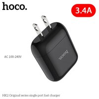 Cóc sạc nhanh hoco HK2 3.4A [bonus]