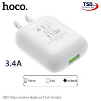 Cóc sạc nhanh hoco HK2 3.4A [bonus]