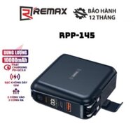 Cốc sạc nhanh kiêm pin dự phòng đa năng Remax RPP-145 10000mAh tích hợp cáp sạc nhanh QC3.0 PD 18W, Sạc Không Dây