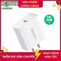 Cốc sạc nhanh PD 20W UGREEN CD137 Type-C | Củ sạc Ugreen 60449  cho iPhone / Samsung / Xiaomi / Oppo / Vivo -ACSTORE