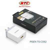 Cốc sạc nhanh Pi Sen TS-C092 hỗ trợ quick charge 3.0 18W (Trắng)
