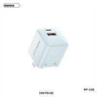 ֎Cốc sạc nhanh REMAX RP-U25 1 USB + 1 Type C QC3.0+PD 33W(Xanh)(120g)