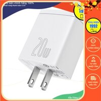 ✔Cốc sạc nhanh siêu nhỏ gọn 20W Baseus Compact Quick Charger(USB + Type C,công suất 20W)Củ sạc Android/iPhone 12 Pro Max