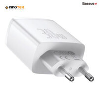 Cốc sạc nhanh siêu nhỏ gọn Baseus Compact Quick Charger 30W(USB dual port +Type C,30w PD/QC3.0 Multi Quick Charge Support) TRẮNG