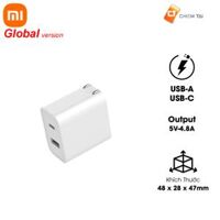 Cốc sạc nhanh type C chuẩn PD Xiaomi AD16ZM 30W (1A1C) iPhone 12