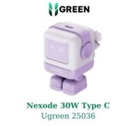 Cóc sạc nhanh UGREEN 25036 CD359 Robot Nexode RG 30W USB Type C