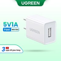Cốc sạc UGREEN 5V1A USB thích hợp cho iPhone 13/12/11/8 Pro Max Xiaomi Samsung/ tai nghe