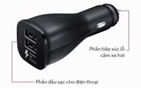 Cóc sạc xe hơi 2 cổng usb Samsung EAC (no box) [BH: 1 tháng]