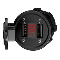 Cóc Sạc Xe Máy IC Thông Minh 2 Cổng Usb Chống Nước IP66