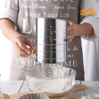 Cốc sàng bột Warkul được đánh bóng bằng thép không gỉ chống gỉ Máy sàng bột đa năng để sử dụng hàng ngày