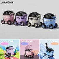 Cốc Sippy ô tô đồ chơi JURHOMIE 500ML, Bình nước uống di động, Trường học Dung tích lớn Hoạt hình Cốc nước sáng tạo ngoài trời