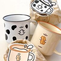 Cốc sứ bò sữa bánh mì
